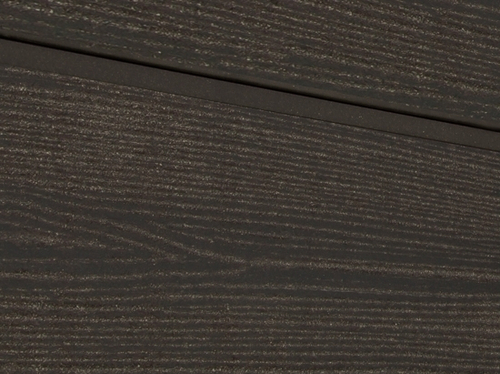 Cайдинг  из ДПК. Sorbus Радиальный распил. Цвет темно-коричневый.