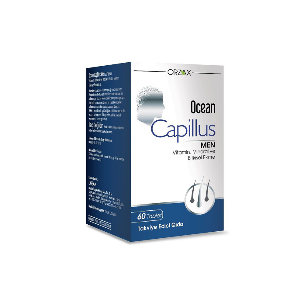 Orzax Ocean Capillus Men 60 tabs / Комплекс для здоровья волос у мужчин