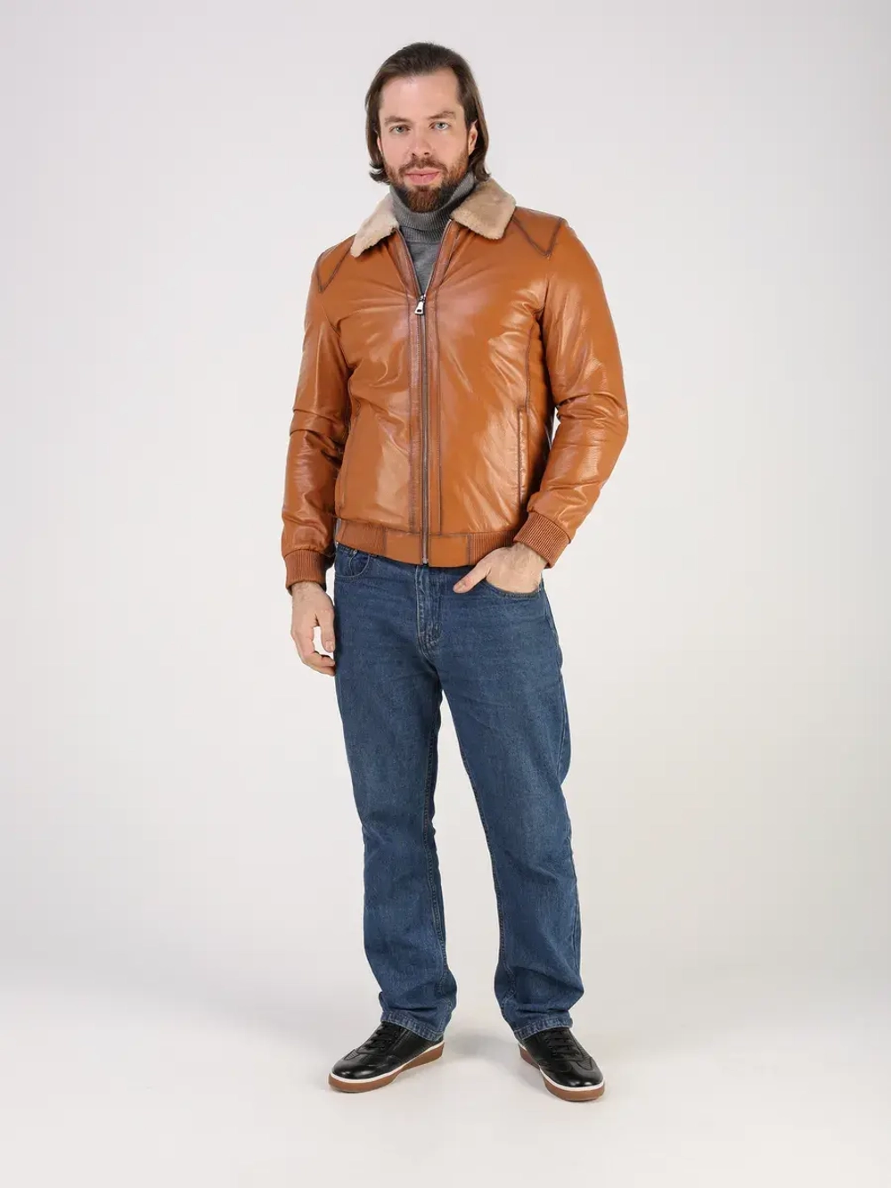 Дубленка натуральная куртка зимняя кожаная