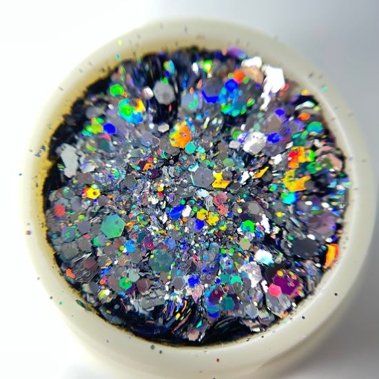 Блестки шестигранники для дизайна ногтей №1