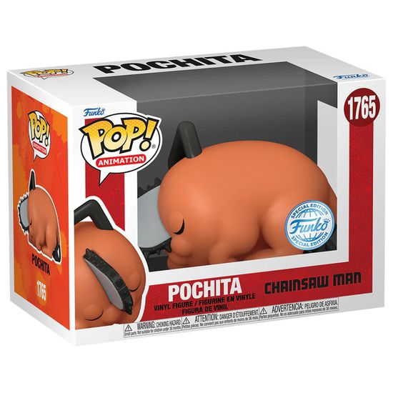 Фигурка Funko POP! Animation Chainsaw Man Sleeping Pochita (Exc) (1765) 84412 / Фигурка Фанко ПОП! по мотивам аниме "Человек-бензопила", Почита