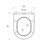 Сиденье для унитаза  WAVE ПРАЙМ/PRIME дюропласт, микролифт, БЕЛЫЙ