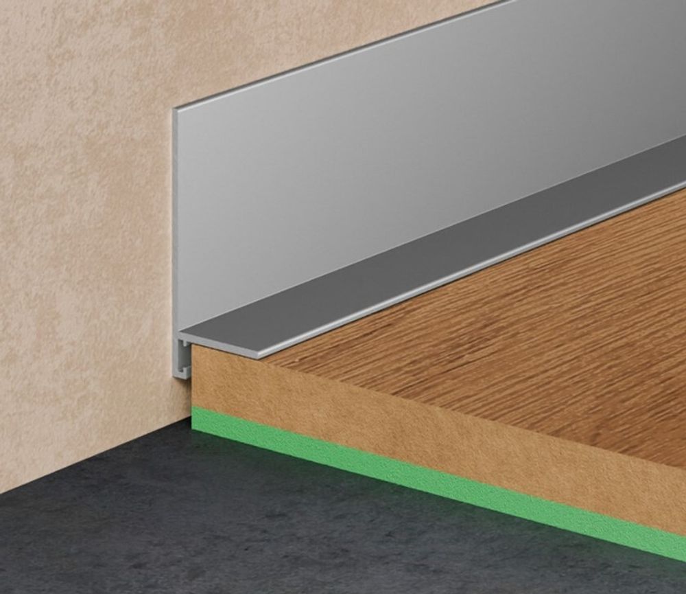Щелевой плинтус Pro Design Mini L 601 анодированный, 2700x15,5x35 мм