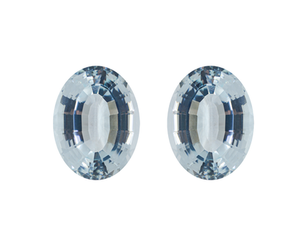 Аквамарин пара (овал 40.13 ct)