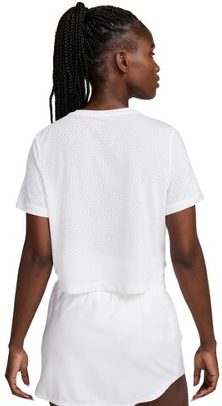 Женская теннисная футболка Nike One Classic Dri-Fit Breath T-Shirt - белый