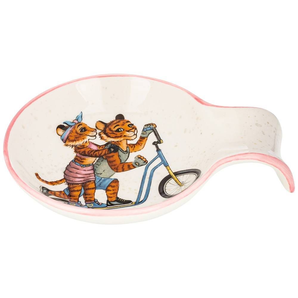 ПОДСТАВКА ПОД ЛОЖКУ "ТИГРИНЫЕ ИСТОРИИ" 15*11,5*2,5 СМ (КОР=48ШТ.)