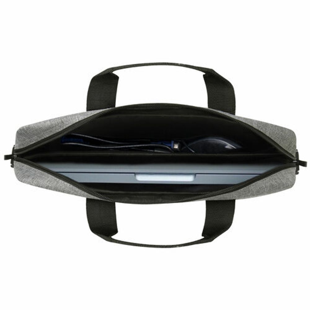 Сумка портфель HEIKKI PERSPECTIVE (ХЕЙКИ) с отделением для ноутбука 15,6", с карманом, серая, 29х40х7 см, 272595