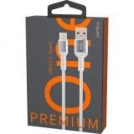 PERFEO Кабель USB2.0 A вилка - USB Type-C вилка, белый, длина 1 м., бокс (U4906)