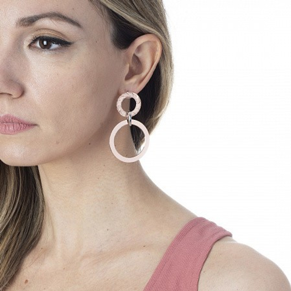 Серьги Boccadamo Magic Circle Rosegold XOR538RS RG с золотым покрытием