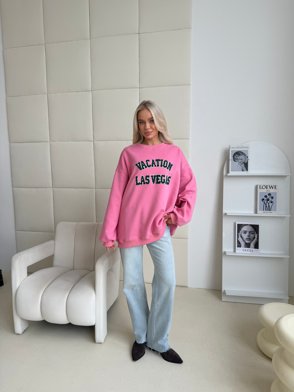 Худи Las Vegas розовый