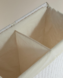 Zara Home Корзина из металла, цвет бежевый, 64 см