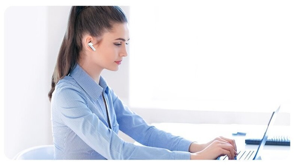 Беспроводные наушники Haylou MoriPods ANC, белый