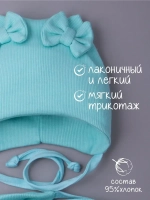 Шапка для девочки с ушками осенняя и снуд