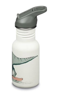 Детская бутылка Klean Kanteen Kid Classic Narrow Flip Sport 12oz (355 мл) Dino Skate