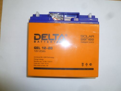 Аккумулятор SDG 5000Е (12V, 20Ah) (181х77х167 мм)