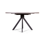 Стол круглый Corfu раздвижной  (100+40) камень темный