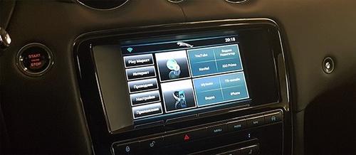 Навигационный блок для Jaguar XJ 2013-2016 - Carsys RR-1 на Android 10, SIM-слот