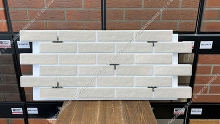 Клинкерная фасадная термопанель Paradyz Scandiano Bianco ППС