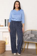 Брюки вельветовые Брауни (синие) Б14901-25М LT Collection