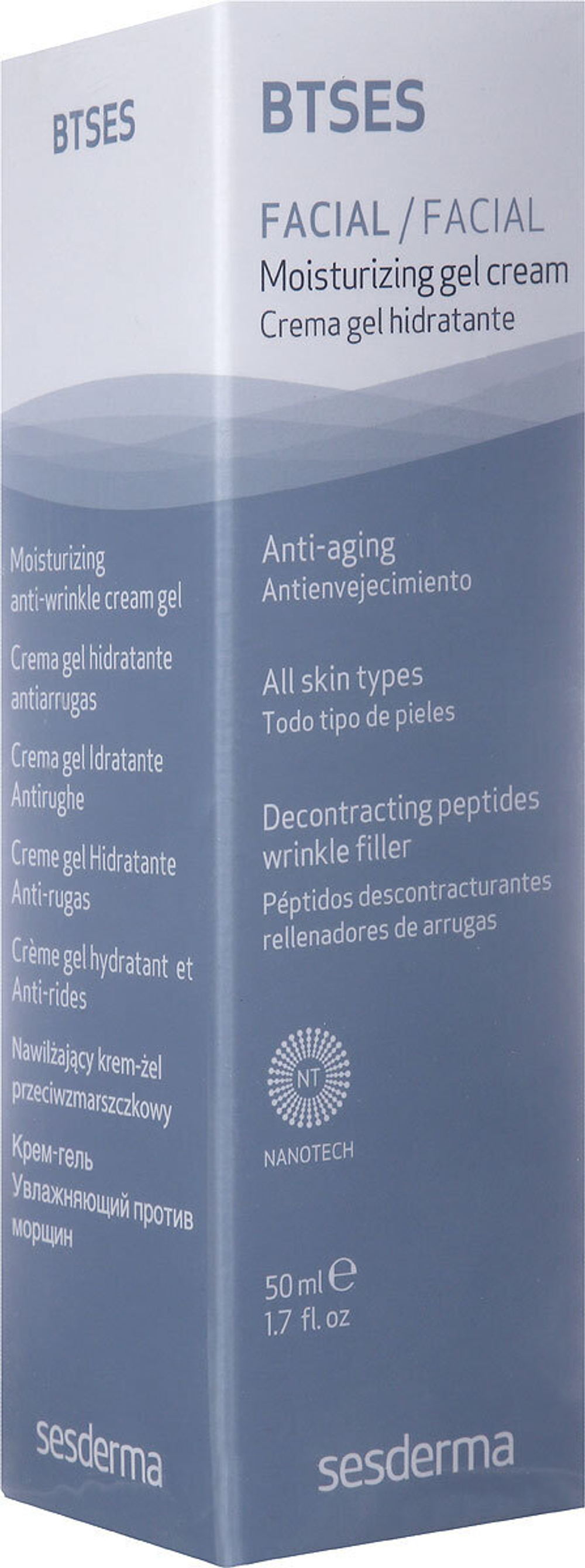 Sesderma BTSES Moisturizing gel cream - Крем-гель увлажняющий против морщин, 50 мл