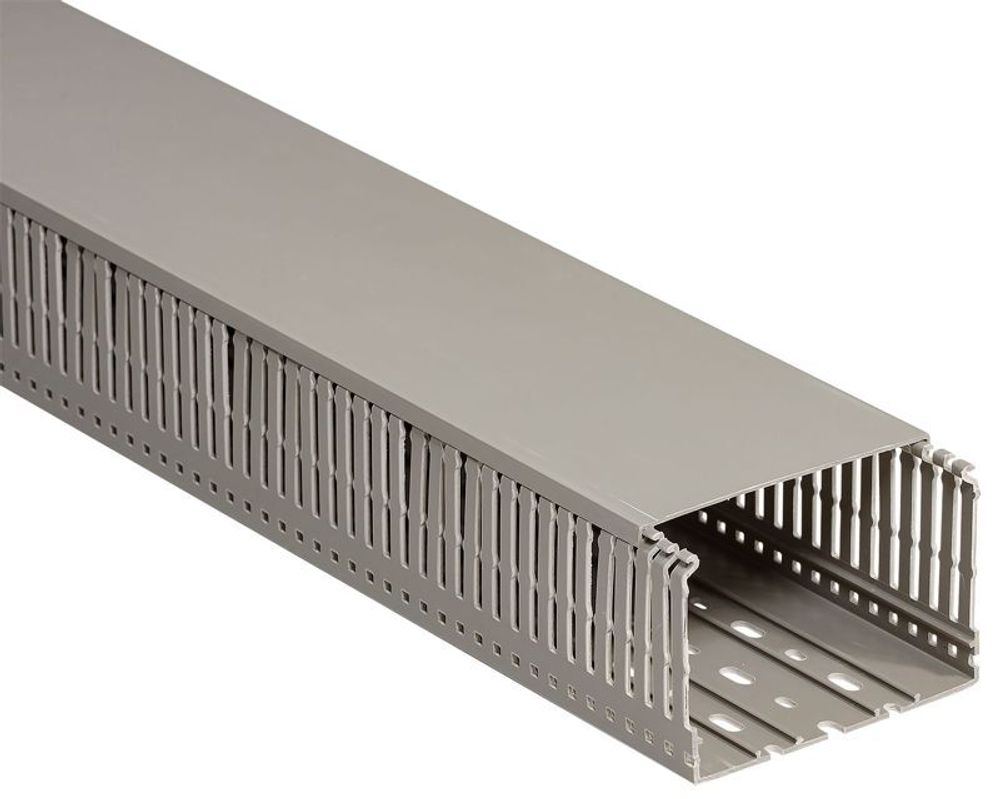 Кабель-канал перфорированный 100х60 L2000 пластик ИМПАКТ серия М (7х11) IEK CKM50-100-060-1-K03 Кабель-канал перфорированный 100х60 L2000 пластик ИМПАКТ серия М (7х11) IEK CKM50-100-060-1-K03