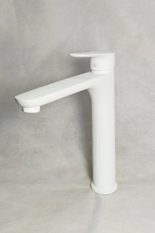 Смеситель Sanday умывальник,латунь,белый,картридж D35,гайка SD34916-06