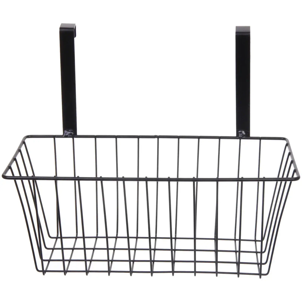 Корзина металлическая подвесная «ФАРГО», цвет черный, 27.5*12*22.5см (лейбл)✦