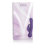 Фиолетовый вибратор со стимулятором клитора Vanity Vs18 - 21 см. (Цвет: фиолетовый)