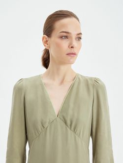 Платье ГРЭЙС оливкового цвета