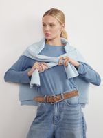 БАЗОВЫЙ РЕМЕНЬ С ТРЕУГОЛЬНОЙ ПРЯЖКОЙ ЗАМША КАПУЧИНО