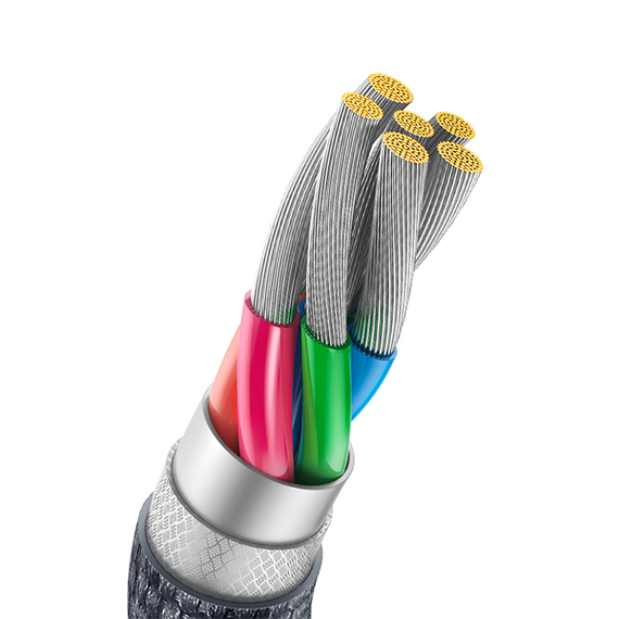 Кабель Baseus Crystal Shine Series Fast Charging Data Cable USB to USB Type-C 100W 1.2 м (CAJY000401)