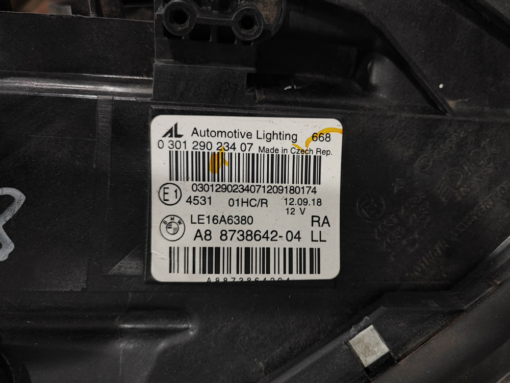 Фара правая LED BMW 2-Series  Active Tourer F45 18-22 Б/У Оригинал 873864204