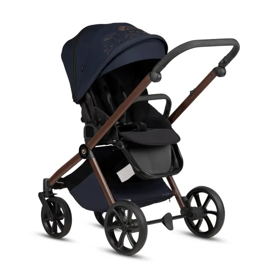 Коляска 3 в 1 Tutis Mio 3+ Limited Edition Midnight Swallow