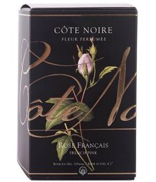 Ароматизированная розовая роза в черной вазе, Cote Noire
