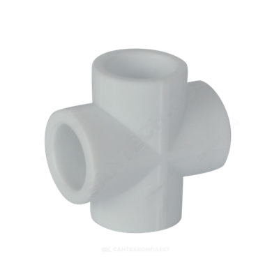 Крестовина PP-R белая Дн 25 внутренняя пайка VALFEX 10118025