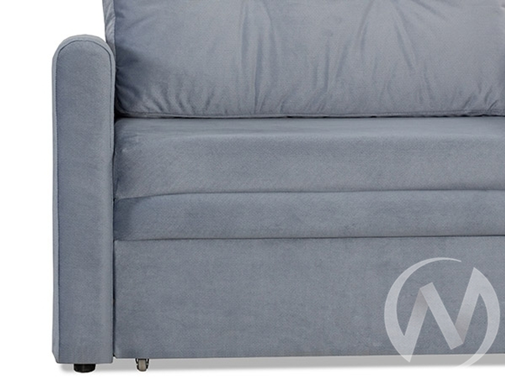 Диван прямой Юнат 2 (МД) Bismark 10 (велюр серо-голубой)