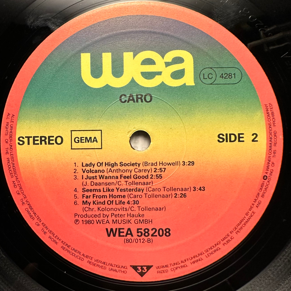 Caro - Caro (Германия 1980г.)