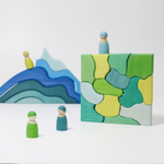 Деревянный конструктор "Темперамент", поддон, 61 деталь