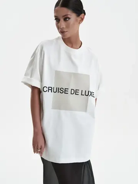 Футболка «Cruise de luxe» с принтом