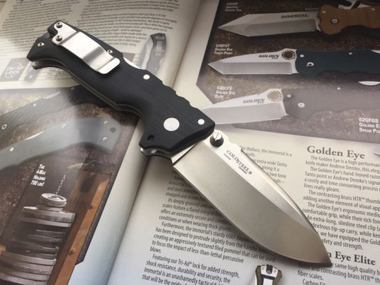 Складной нож Cold Steel 28DD AD-10 c клинком из стали CPM-S35VN, рукоять G10