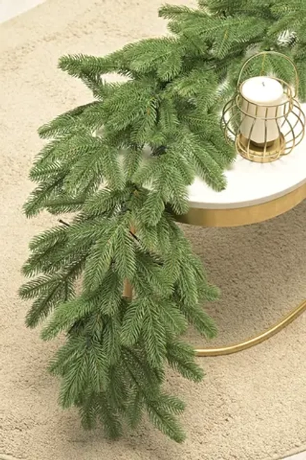 Хвойная гирлянда 180 см "Парижанка" литая хвоя