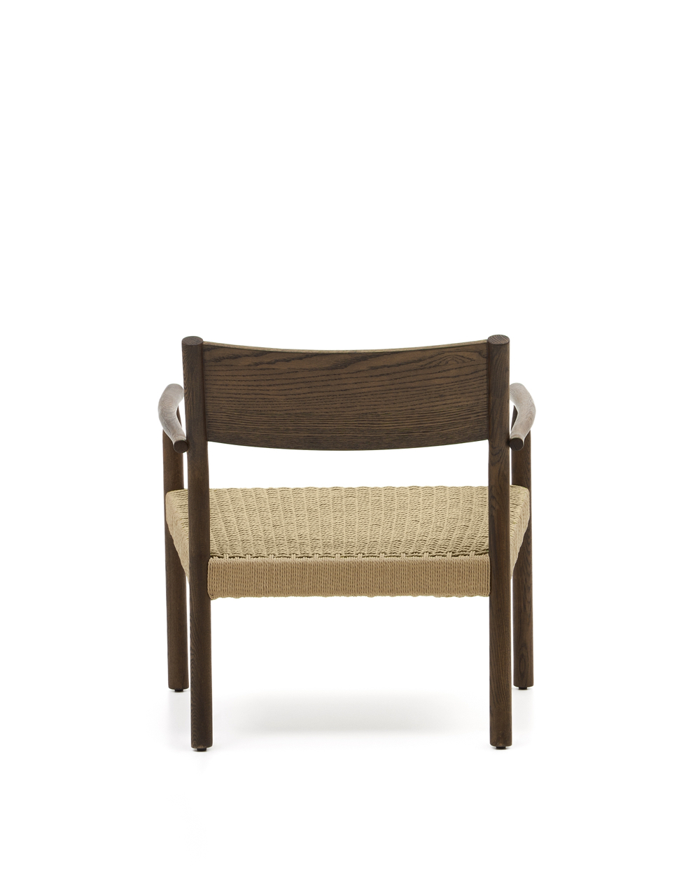 Yalia Кресло из массива дуба с отделкой из ореха и сиденьем из 100% веревки