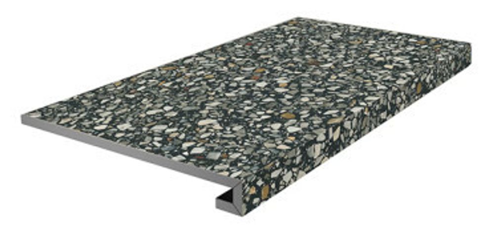 Плинтус Бричиола чёрный матовый обрезной (KM6060G0021RBT6)