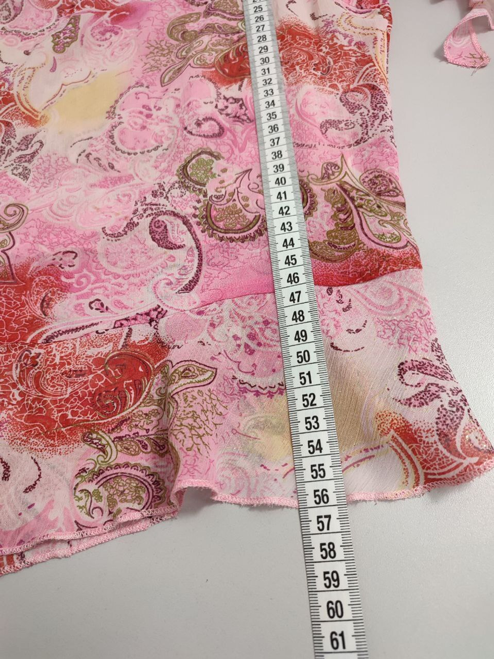 Блузка с цветами 48 размер