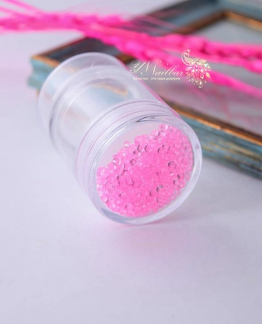 Печать для стемпинга двухсторонняя, розовая + диск