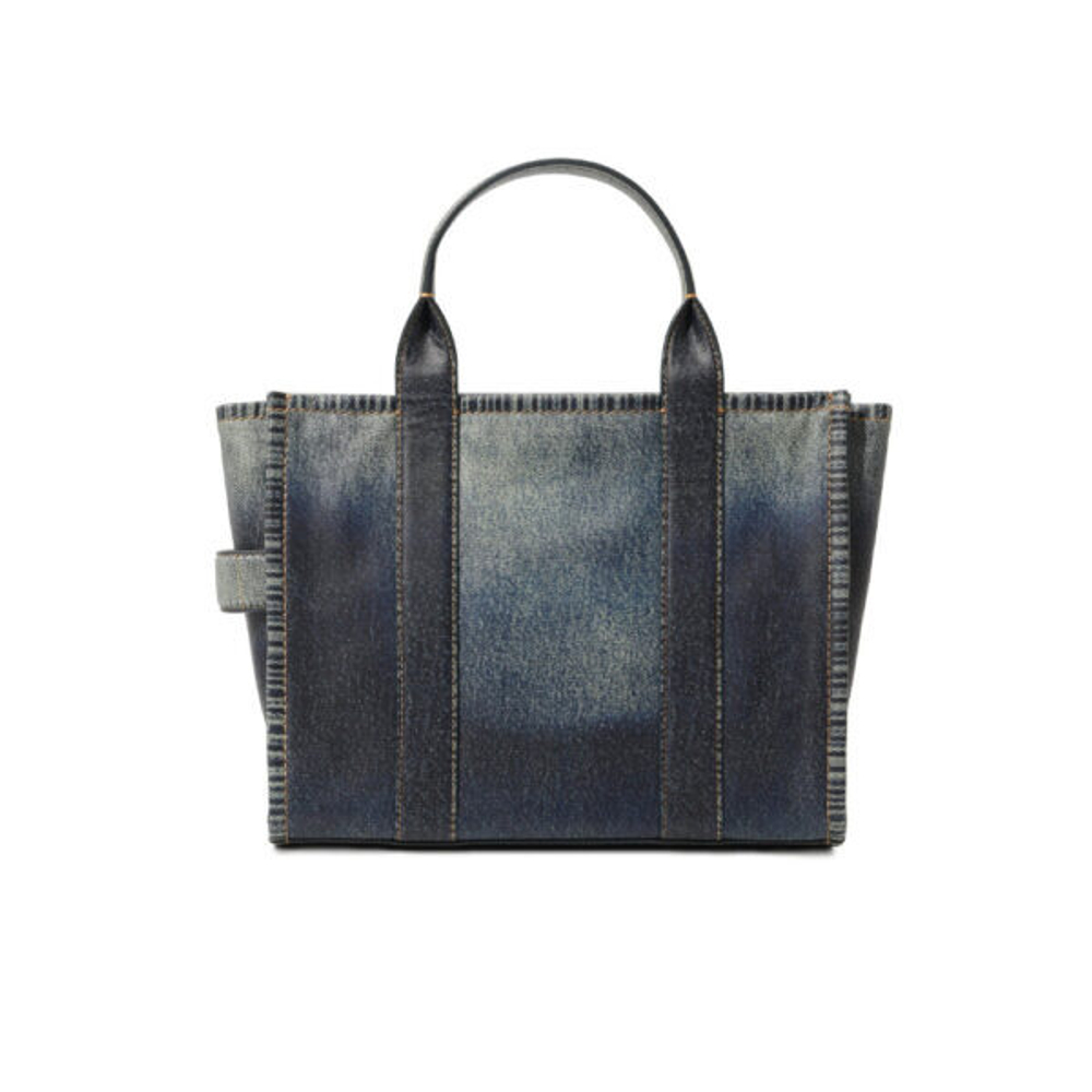 Сумка Marc Jacobs The Denim-printed Leather Medium Tote Bag