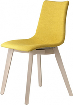 Стул с обивкой Scab Design Natural Zebra Pop, отбеленный бук, желтый