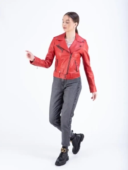 Косуха кожаная куртка женская Турция