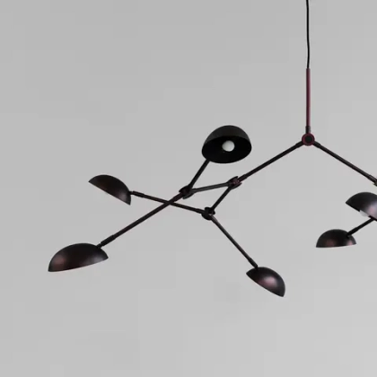 Люстра 101 Copenhagen Drop Chandelier - Burned Black (5m)