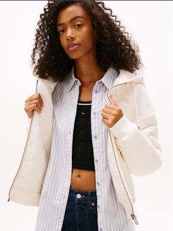 Толстовка женская TOMMY JEANS BXY GMD SCRIPT ZIP THRU